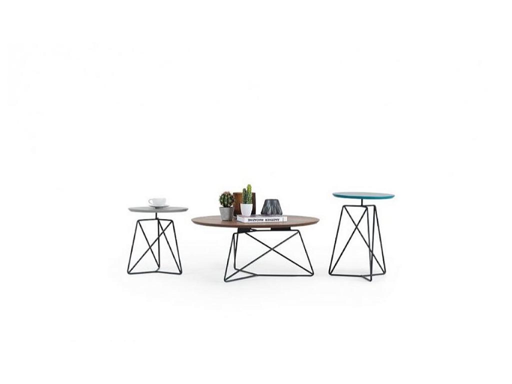 стол кофейный Homage Solo кофейных столов (коричневый, черный)