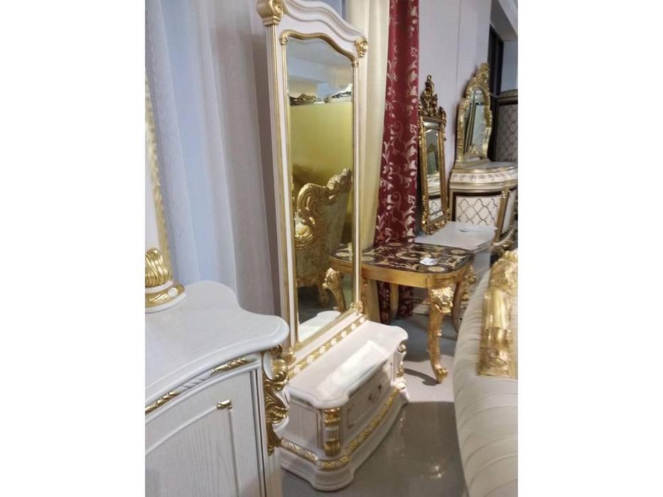 зеркало напольное Carpenter Изабелла  (белый, золото)