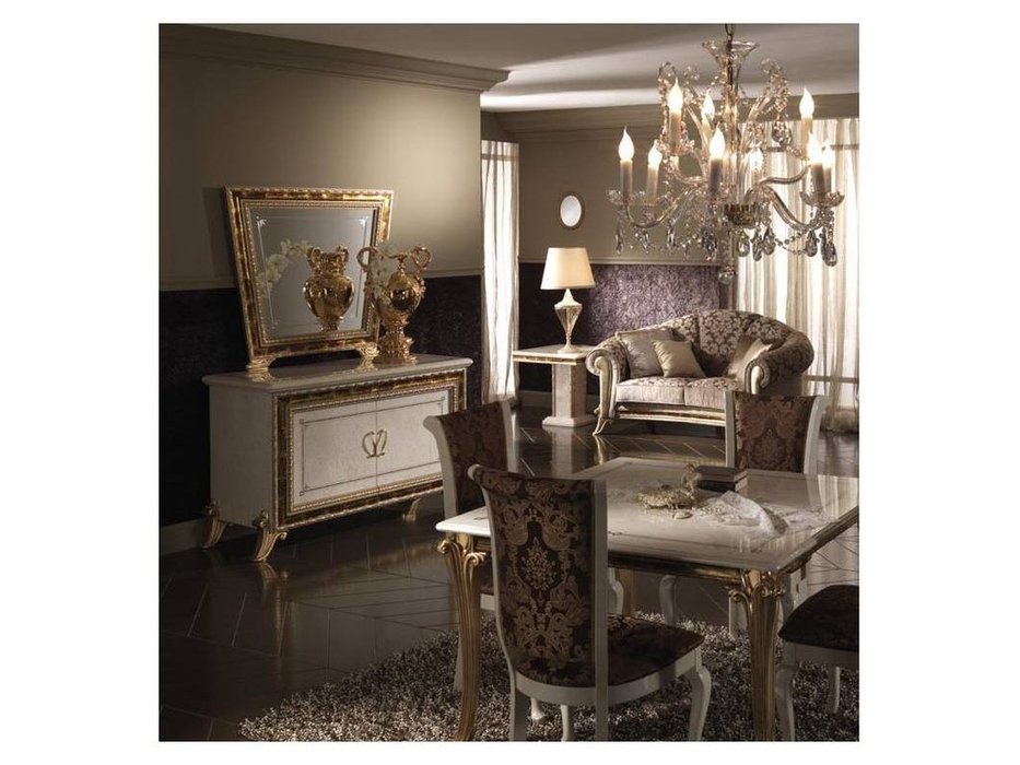 зеркало настенное, Arredo Classic: "Раффаэлло" к комоду 2-дв. (слоновая кость)