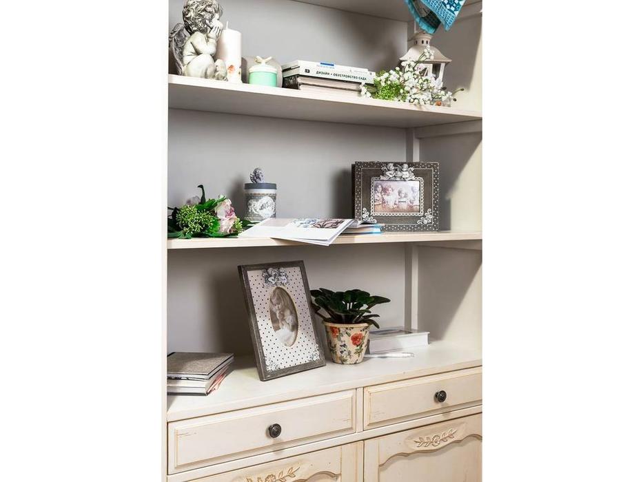 шкаф книжный Mobilier de Maison Belveder  (белая карамель)