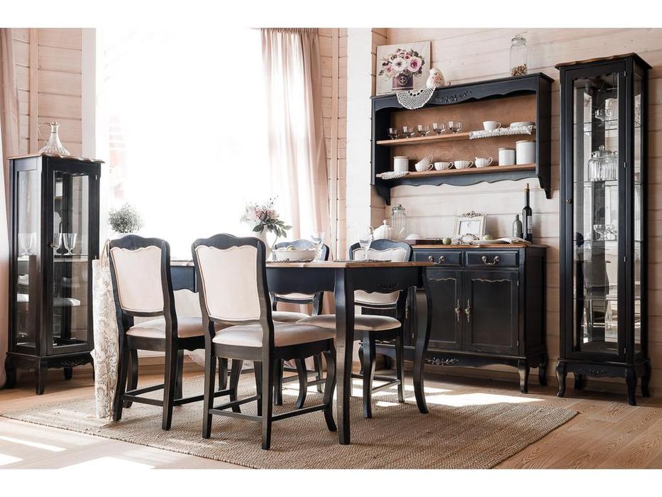 стул Mobilier de Maison Provence с эффектом старения (черный)