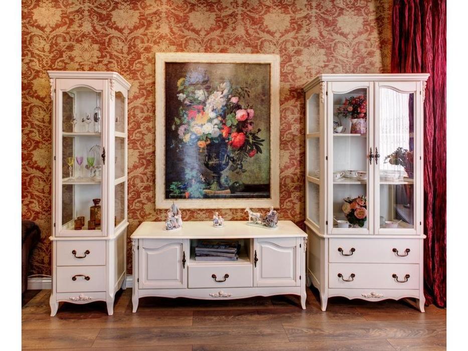 тумба под телевизор Mobilier de Maison White Rose  (айвори)
