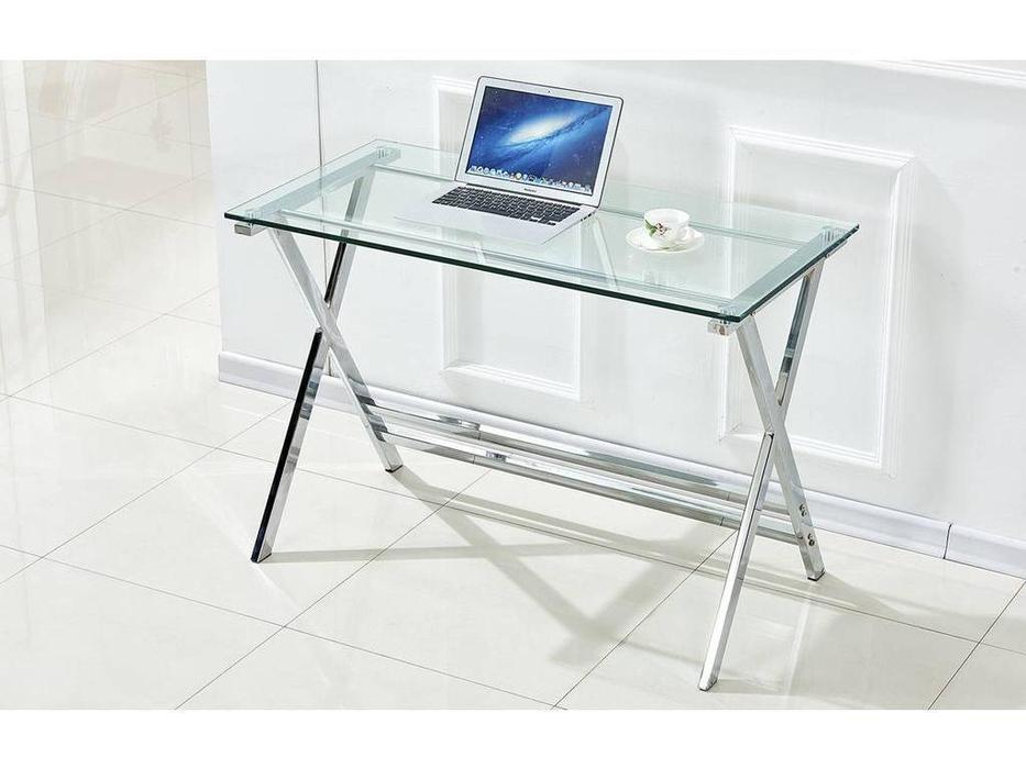 стол письменный ESF Comedor  (стекло, хром)