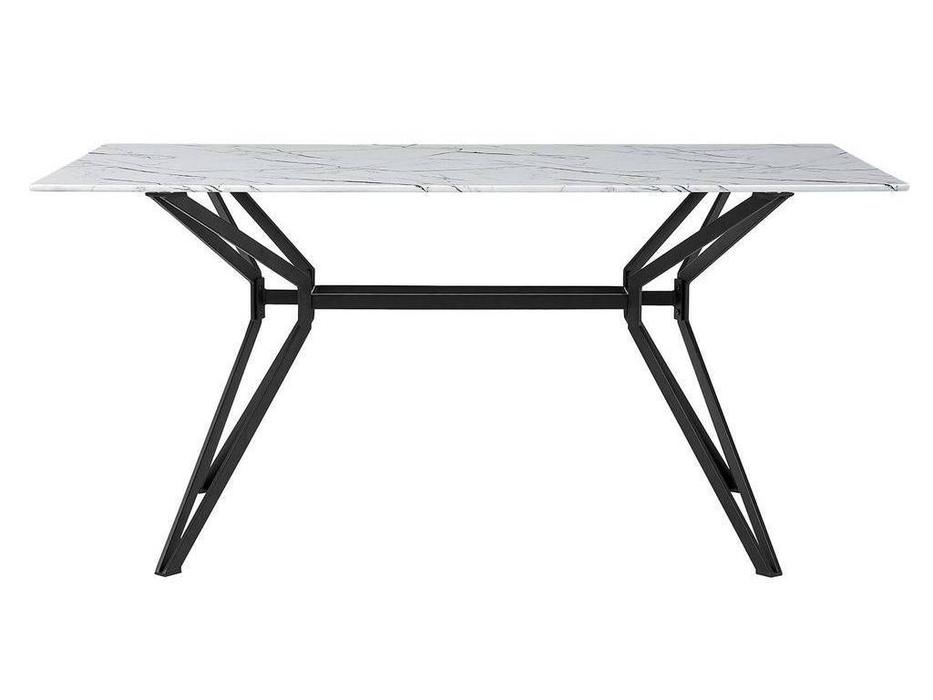 стол обеденный ESF Marbella  (белый, черный)