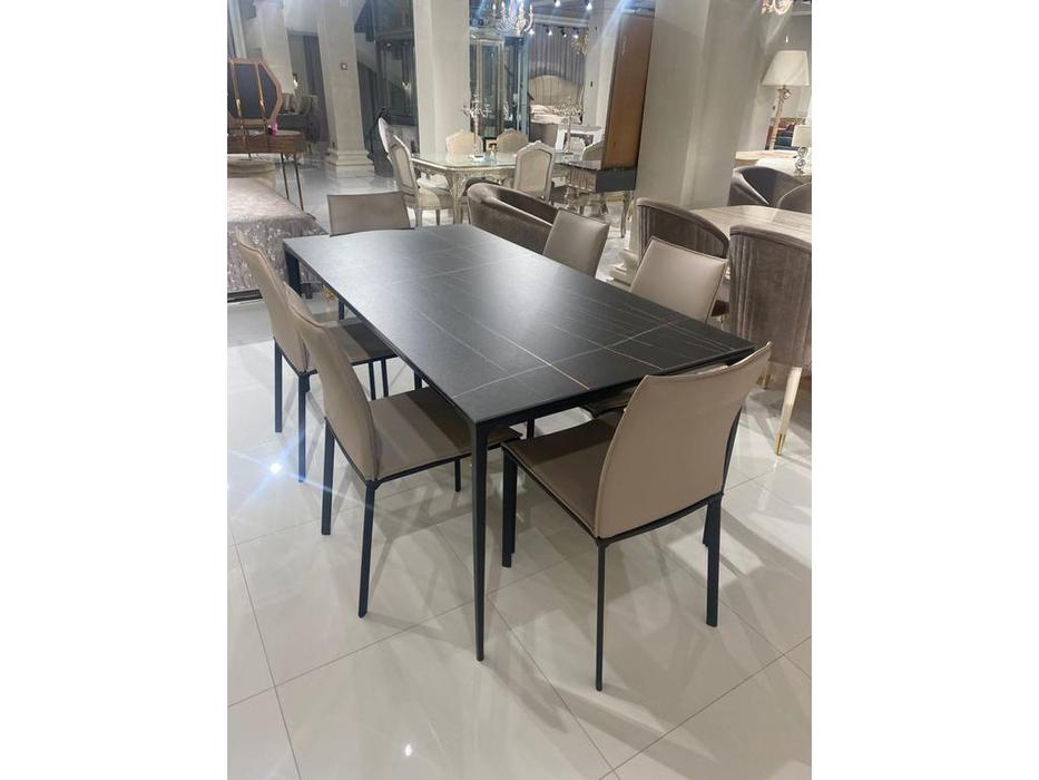 стол обеденный ESF Comedor керамический  MR32/160 (черный)