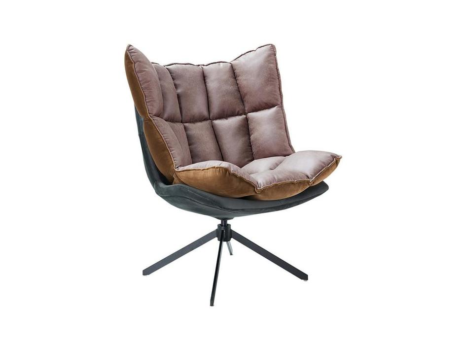 кресло вращающееся ESF  малое (коричневый, серый)