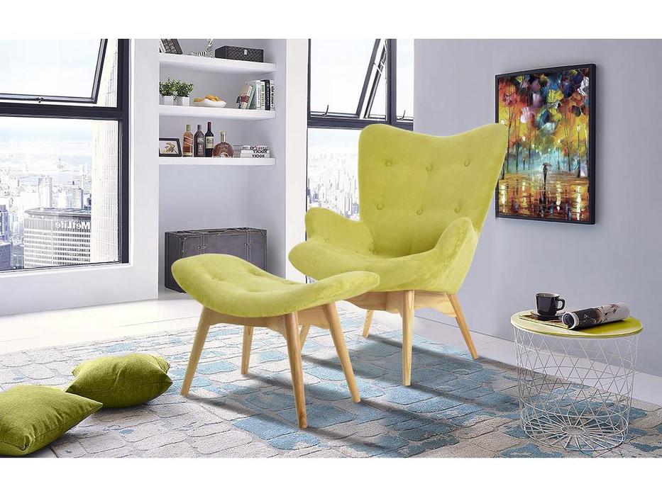кресло ESF  дизайнерское (оливковый)