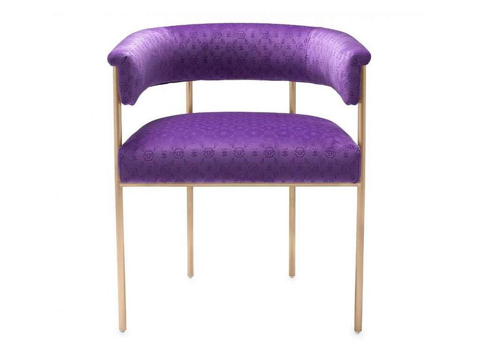 стул Eichholtz Monogram обеденный (фиолетовый)