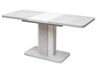 стол обеденный Megapolis Stork 120 раскладной (белый бетон)