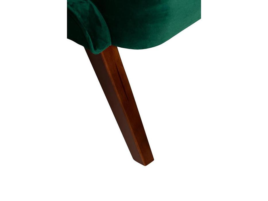 кресло Garda Decor GD велюровое (зеленое)